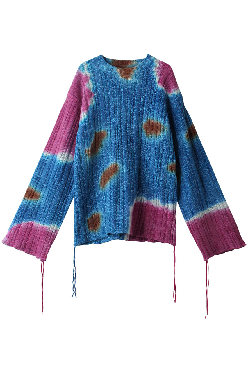 メゾンスペシャル/MAISON SPECIALのTie-dye Knit Wear/タイダイニット(BLU(ブルー)/21232366104)