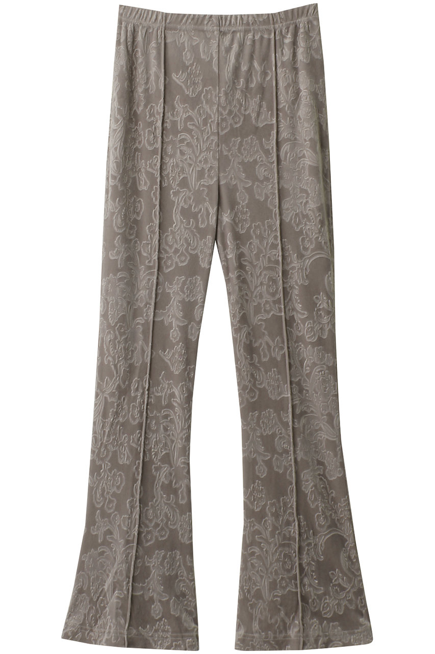 MAISON SPECIAL Embossed Velor Stretch Flared Pants/ܥ٥ȥåե쥢ѥ (GRY(졼), 38) ᥾󥹥ڥ ELLE SHOP
