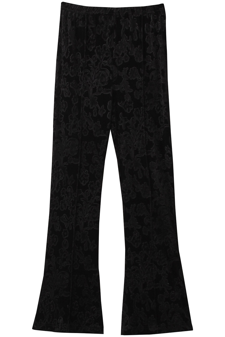 MAISON SPECIAL Embossed Velor Stretch Flared Pants/ܥ٥ȥåե쥢ѥ (BLK(֥å), 38) ᥾󥹥ڥ ELLE SHOP