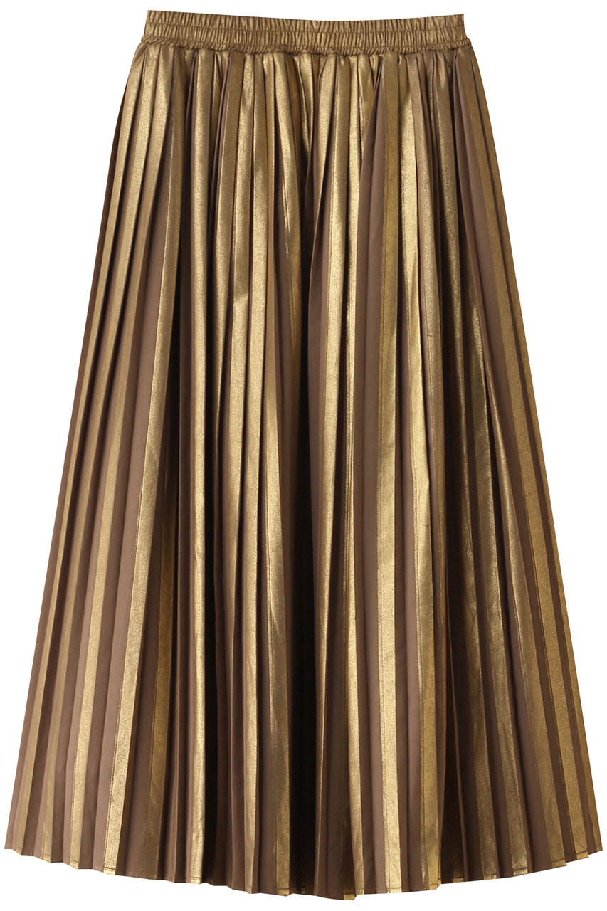 メゾンスペシャル/MAISON SPECIALのFoil Pleated Skirt/箔プリーツスカート(GLD(ゴールド)/21232515308)