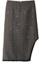 Studded Asymmetric Skirt/スタッズアシンメトリースカート メゾンスペシャル/MAISON SPECIAL GRY(グレー)