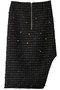 Studded Asymmetric Skirt/スタッズアシンメトリースカート メゾンスペシャル/MAISON SPECIAL BLK(ブラック)
