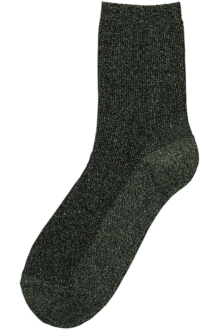 MAISON SPECIAL Short Glitter Socks/ショートラメソックス (GRN(グリーン), FREE) メゾンスペシャル ELLE SHOP