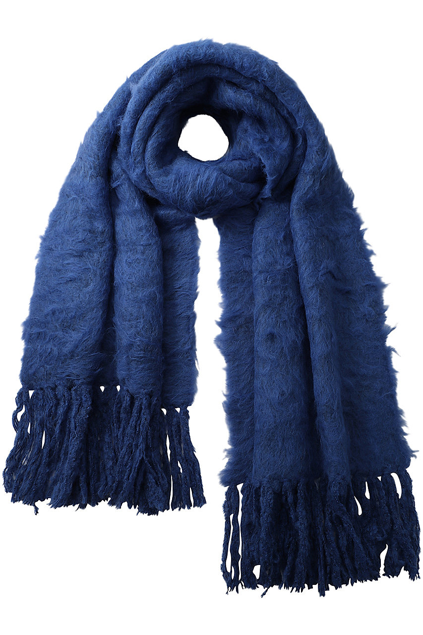MAISON SPECIAL Shaggy knit Muffler/シャギーニットマフラー (BLU(ブルー), FREE) メゾンスペシャル ELLE SHOP