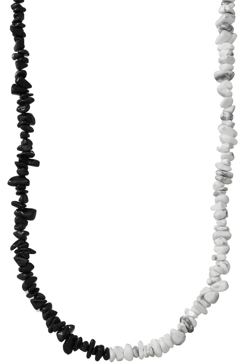 MAISON SPECIAL 【UNISEX】Half Howlite & Half Onyx ネックレス 80cm (MLT1(マルチカラー), FREE) メゾンスペシャル ELLE SHOP MAISON SPECIAL 【UNISEX】Half Howlite & Half Onyx ネックレス 80cm (MLT1(マルチカラー), FREE) メゾンスペシャル ELLE SHOP
