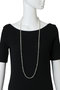 【UNISEX】Pearl w/Onyx ネックレス 120cm メゾンスペシャル/MAISON SPECIAL
