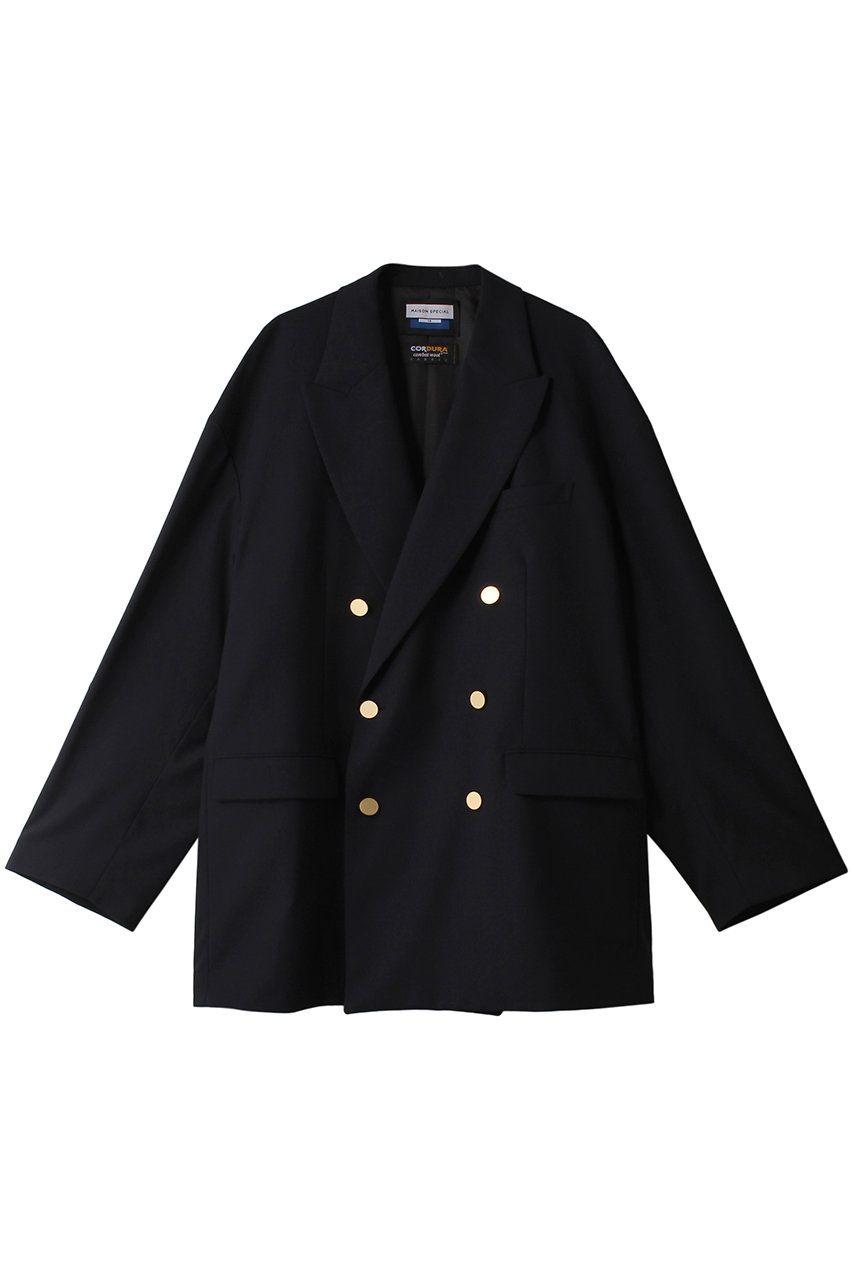 MAISON SPECIAL 【UNISEX】コーデュラウールピークドラペルブレザー (NVY(ネイビー), 0) メゾンスペシャル ELLE SHOP MAISON SPECIAL 【UNISEX】コーデュラウールピークドラペルブレザー (NVY(ネイビー), 0) メゾンスペシャル ELLE SHOP