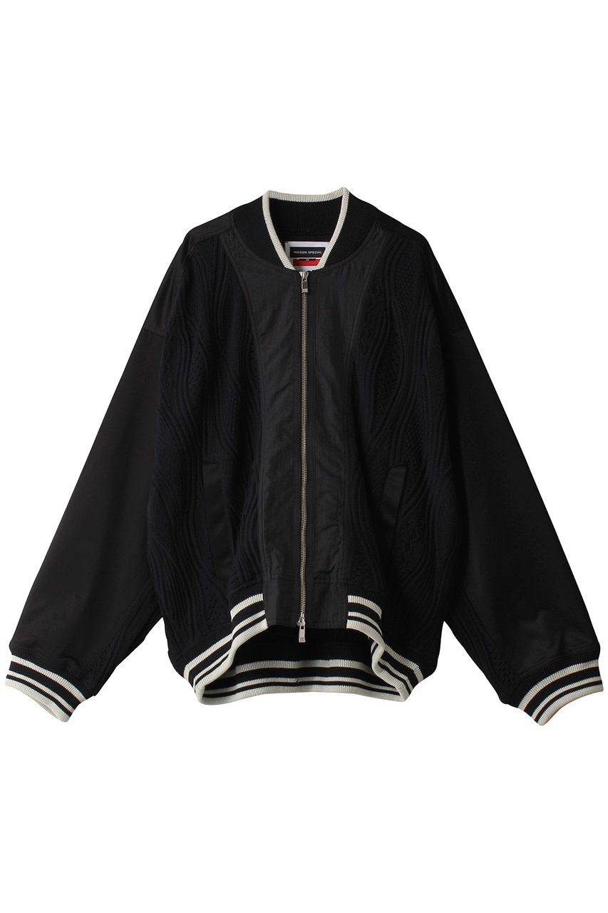 MAISON SPECIAL 【UNISEX】マルチコンビブルゾン (BLK(ブラック), 2) メゾンスペシャル ELLE SHOP MAISON SPECIAL 【UNISEX】マルチコンビブルゾン (BLK(ブラック), 2) メゾンスペシャル ELLE SHOP