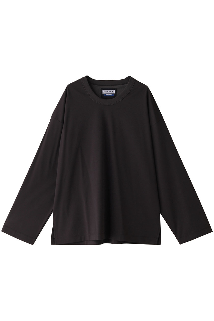MAISON SPECIAL 【UNISEX】スマッシングL/S Tee (GRY(グレー), 2) メゾンスペシャル ELLE SHOP MAISON SPECIAL 【UNISEX】スマッシングL/S Tee (GRY(グレー), 2) メゾンスペシャル ELLE SHOP