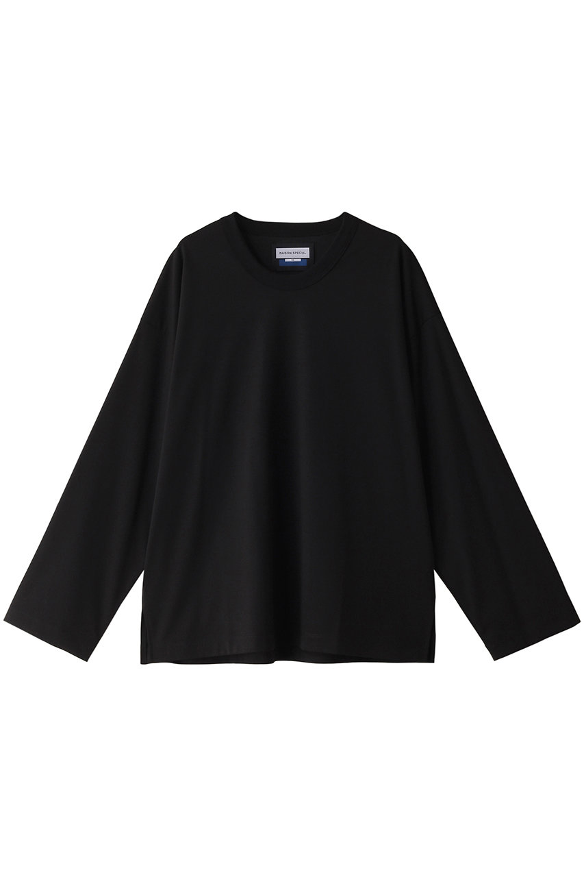 メゾンスペシャル/MAISON SPECIALの【UNISEX】スマッシングL/S Tee(BLK(ブラック)/11241411320)