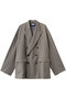 【UNISEX】プライムオーバーテーラードピークドラペルWジャケット メゾンスペシャル/MAISON SPECIAL L.GRY(ライトグレー)