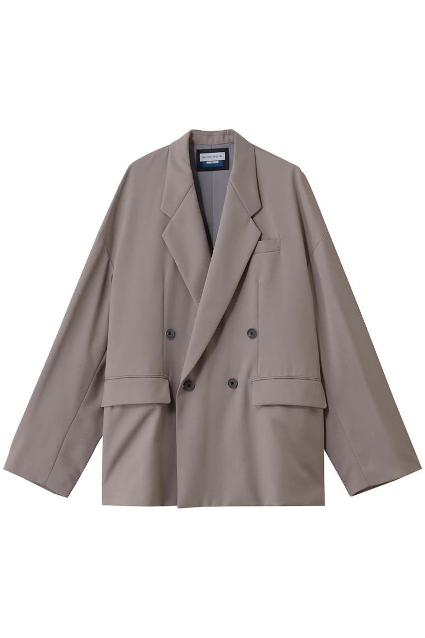 メゾンスペシャル/MAISON SPECIALの【UNISEX】プライムオーバーテーラードＷジャケット(L.GRY(ライトグレー)/11241111210)