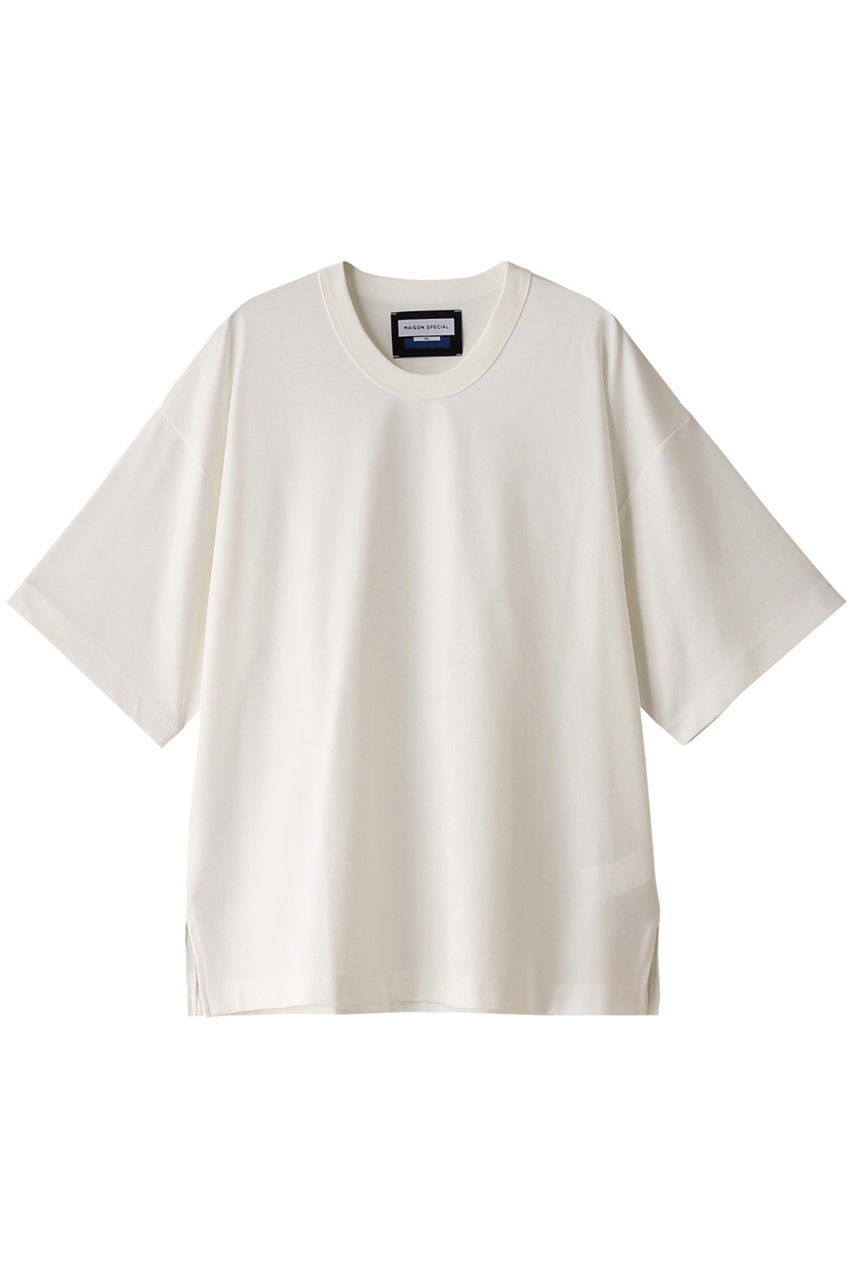 MAISON SPECIAL 【UNISEX】スマッシングS/S Tシャツ (WHT(ホワイト), 0) メゾンスペシャル ELLE SHOP MAISON SPECIAL 【UNISEX】スマッシングS/S Tシャツ (WHT(ホワイト), 0) メゾンスペシャル ELLE SHOP