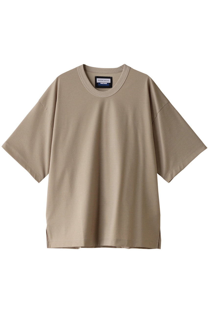 MAISON SPECIAL 【UNISEX】スマッシングS/S Tシャツ (BGE(ベージュ), 1) メゾンスペシャル ELLE SHOP MAISON SPECIAL 【UNISEX】スマッシングS/S Tシャツ (BGE(ベージュ), 1) メゾンスペシャル ELLE SHOP