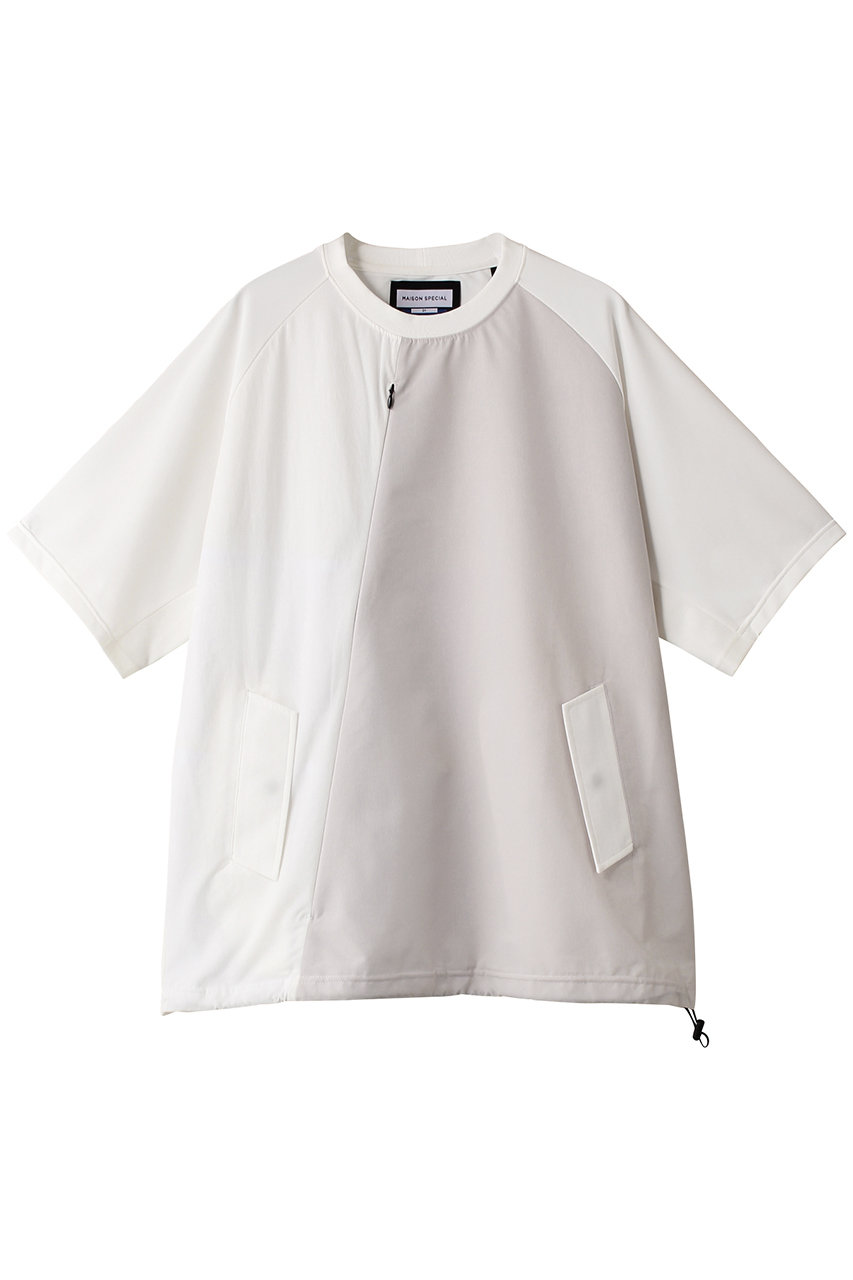 メゾンスペシャル/MAISON SPECIALの【UNISEX】スポーツラインポケットTシャツ(WHT(ホワイト)/11241411206)