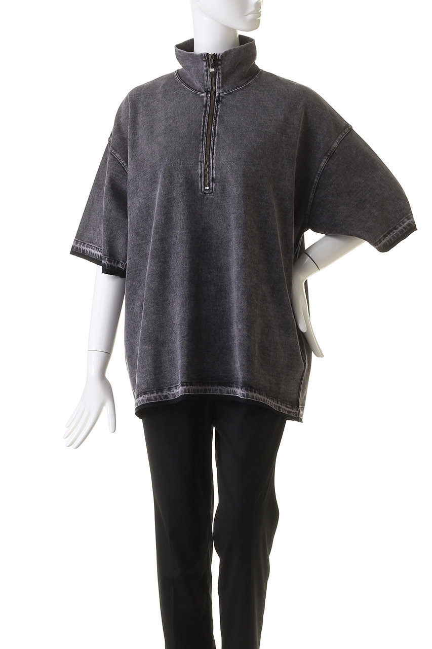 【美品】MAISON SPECIAL ハーフジップTシャツ サイズ1 ラベンダー 美品】MAISON SPECIAL ハーフジップTシャツ サイズ1 ラベンダー