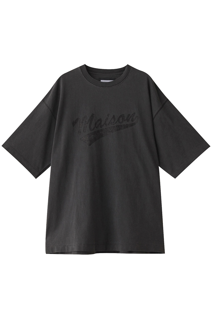 メゾンスペシャル/MAISON SPECIALの【UNISEX】ピグメントmaisonTシャツ　カレッジ(C.GRY(チャコールグレー)/11241411358)