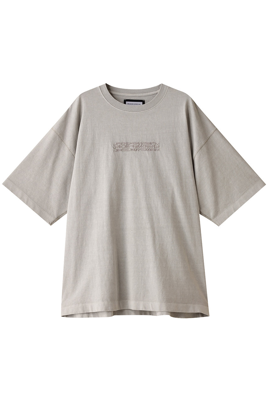 メゾンスペシャル/MAISON SPECIALの【UNISEX】ピグメントMAISONSPECIAL Tシャツワンポイント刺しゅう(G.BGE(グレーベージュ)/11241411359)