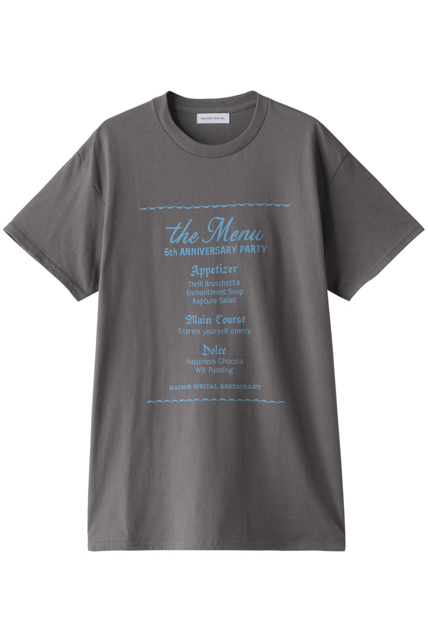 MAISON SPECIAL 5thアニバーサリーTEE (C.GRY(チャコールグレー), 2) メゾンスペシャル ELLE SHOP MAISON SPECIAL 5thアニバーサリーTEE (C.GRY(チャコールグレー), 2) メゾンスペシャル ELLE SHOP