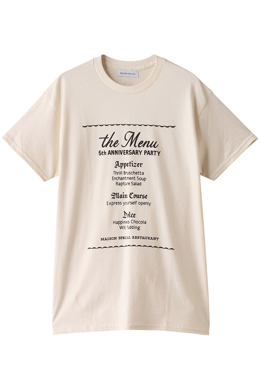 MAISON SPECIAL 5thアニバーサリーTEE (IVR(アイボリー), 2) メゾンスペシャル ELLE SHOP MAISON SPECIAL 5thアニバーサリーTEE (IVR(アイボリー), 2) メゾンスペシャル ELLE SHOP