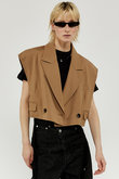 Cut-off Short Gilet/カットオフショートジレ