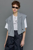 Cut-off Short Gilet/カットオフショートジレ