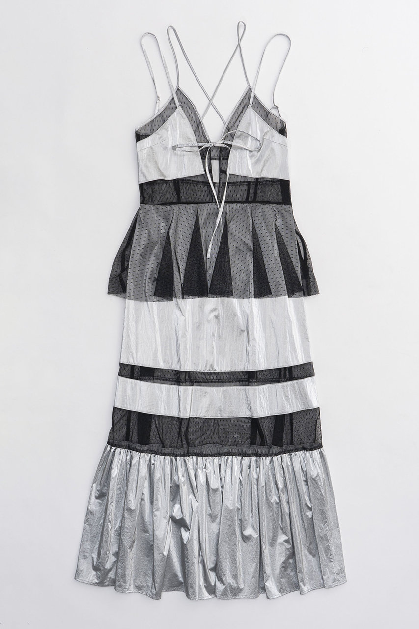 Dot Pattern Tulle One-piece Dress/ドットチュールティアードワンピース