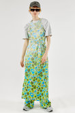 Gradation Floral Pattern Wrap Dress/グラデーションフラワーラップワンピース