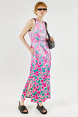 Gradation Floral Pattern Wrap Dress/グラデーションフラワーラップワンピース