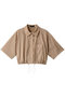 Stripe Drawstring Short Length Shirt/ストライプドローストリングショートシャツ メゾンスペシャル/MAISON SPECIAL BGE(ベージュ)