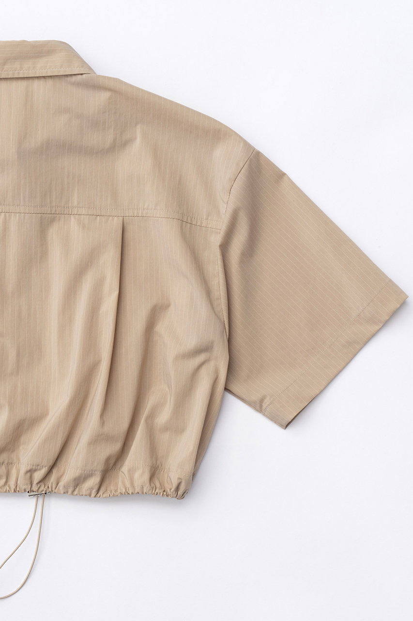 ストライプドローストリングショートシャツ【MAISON SPECIAL】＊タグ付 MAISON SPECIAL(メゾンスペシャル)｜Stripe Drawstring Short
