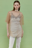 MAISON SPECIAL(メゾンスペシャル)｜Glitter Tulle Oversized T-shirt
