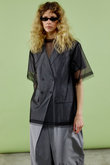 Glitter Tulle Oversized T-shirt/キラキラチュールオーバーTシャツ