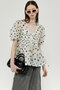 【予約販売】Flower Jacquard 2way Puff Sleeve Tops/フラワージャガード2WAYパフトップ メゾンスペシャル/MAISON SPECIAL