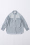 Tulle Docking Sheer Oversized Shirt/チュールドッキングシアーオーバーシャツ メゾンスペシャル/MAISON SPECIAL