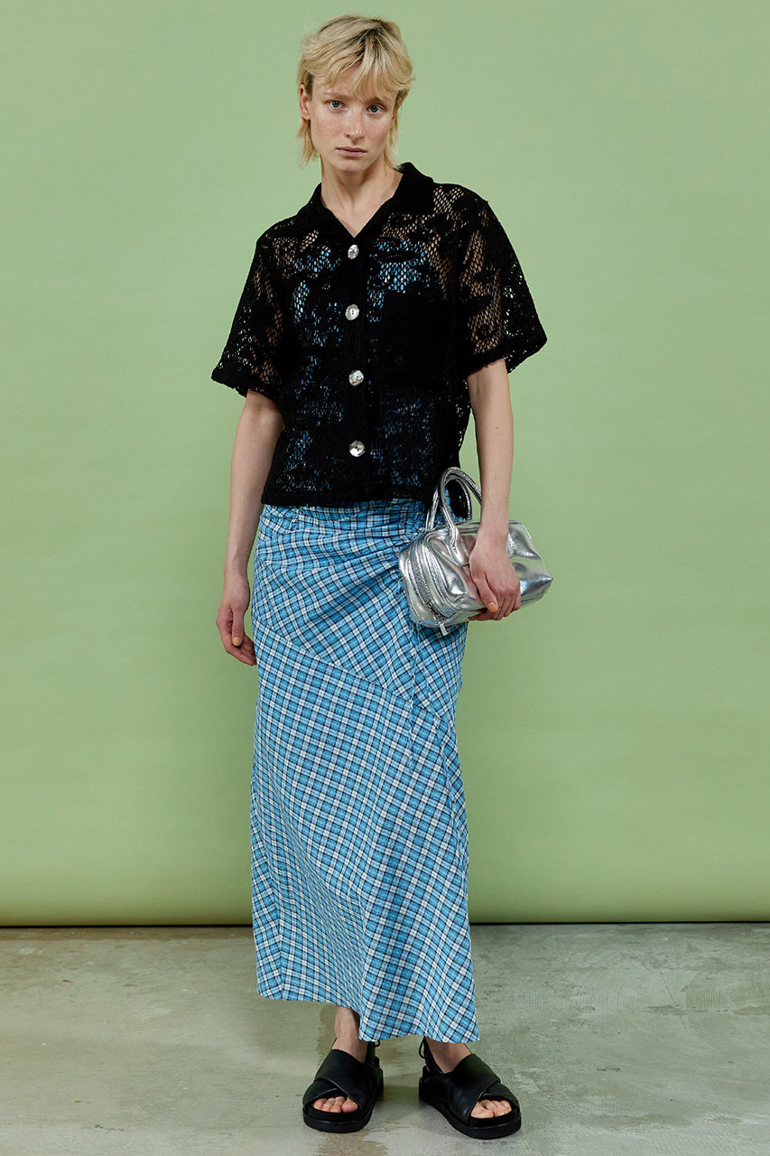MAISON SPECIAL(メゾンスペシャル)｜Half Sleeve Lace Fabric Shirt 