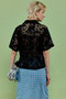 【予約販売】Half Sleeve Lace Fabric Shirt/ハーフスリーブレースシャツ メゾンスペシャル/MAISON SPECIAL