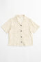 【予約販売】Half Sleeve Lace Fabric Shirt/ハーフスリーブレースシャツ メゾンスペシャル/MAISON SPECIAL IVR(アイボリー)