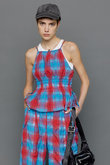 Checked Shirring Bustier/チェックシャーリングビスチェ