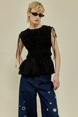 MAISON SPECIAL(メゾンスペシャル)｜Shirring Frills Top/シャーリング