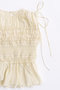 【予約販売】Shirring Frills Top/シャーリングフリルトップ メゾンスペシャル/MAISON SPECIAL