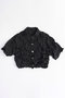 【予約販売】Washed Pleated Short Length Shirt/ワッシャープリーツショートシャツ メゾンスペシャル/MAISON SPECIAL BLK(ブラック)