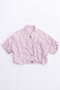 【予約販売】Washed Pleated Short Length Shirt/ワッシャープリーツショートシャツ メゾンスペシャル/MAISON SPECIAL PNK(ピンク)