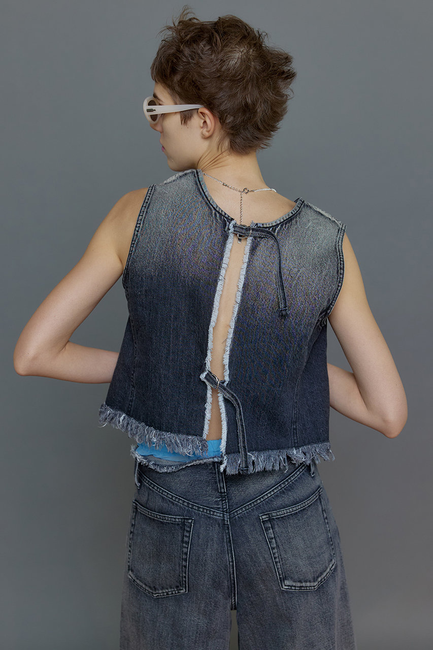 MAISON SPECIAL(メゾンスペシャル)｜Gradation Denim Vest 