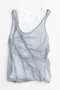 Sheer Drape layered Tank Top/シアードレープレイヤータンク メゾンスペシャル/MAISON SPECIAL L.BLU(ライトブルー)