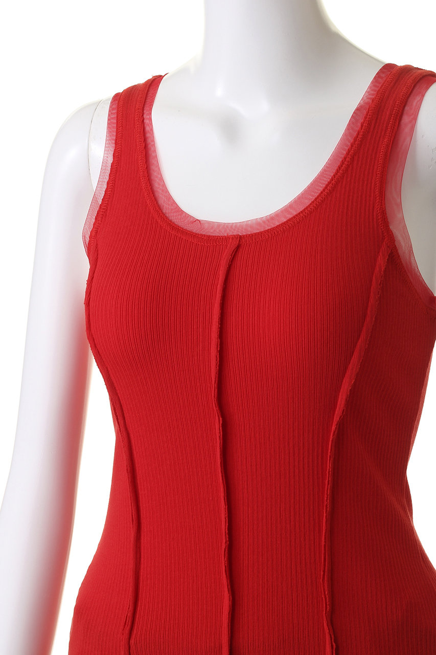 MAISON SPECIAL(メゾンスペシャル)｜Tulle Piping 2way Tank Top