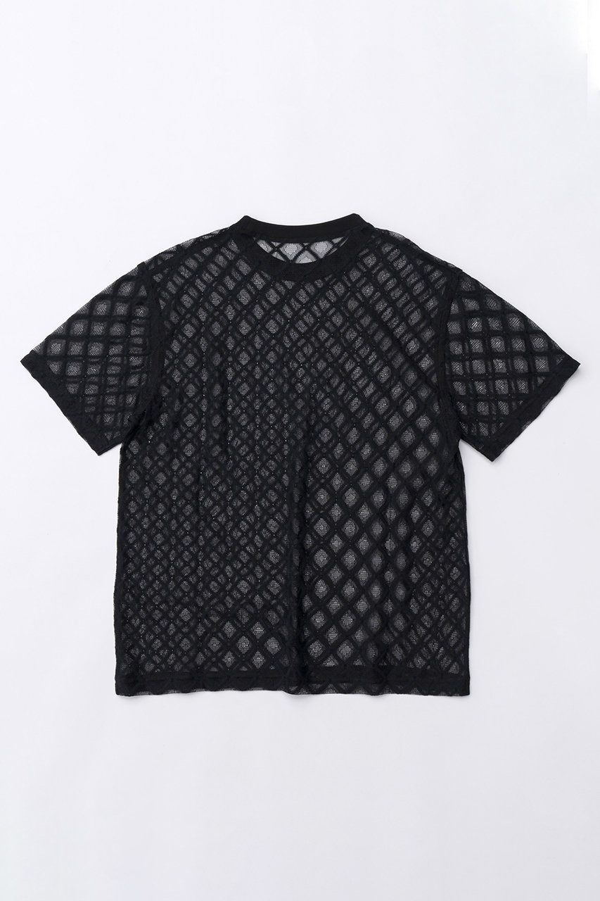 【予約販売】Lace Logo Print Oversized T-shirt/レースロゴオーバーTシャツ