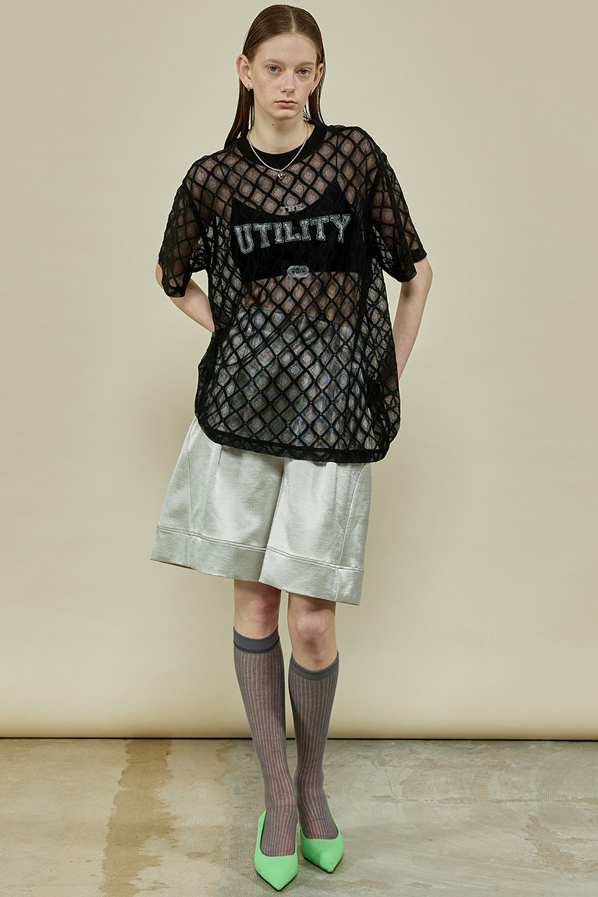MAISON SPECIAL(メゾンスペシャル)｜Lace Logo Print Oversized T 