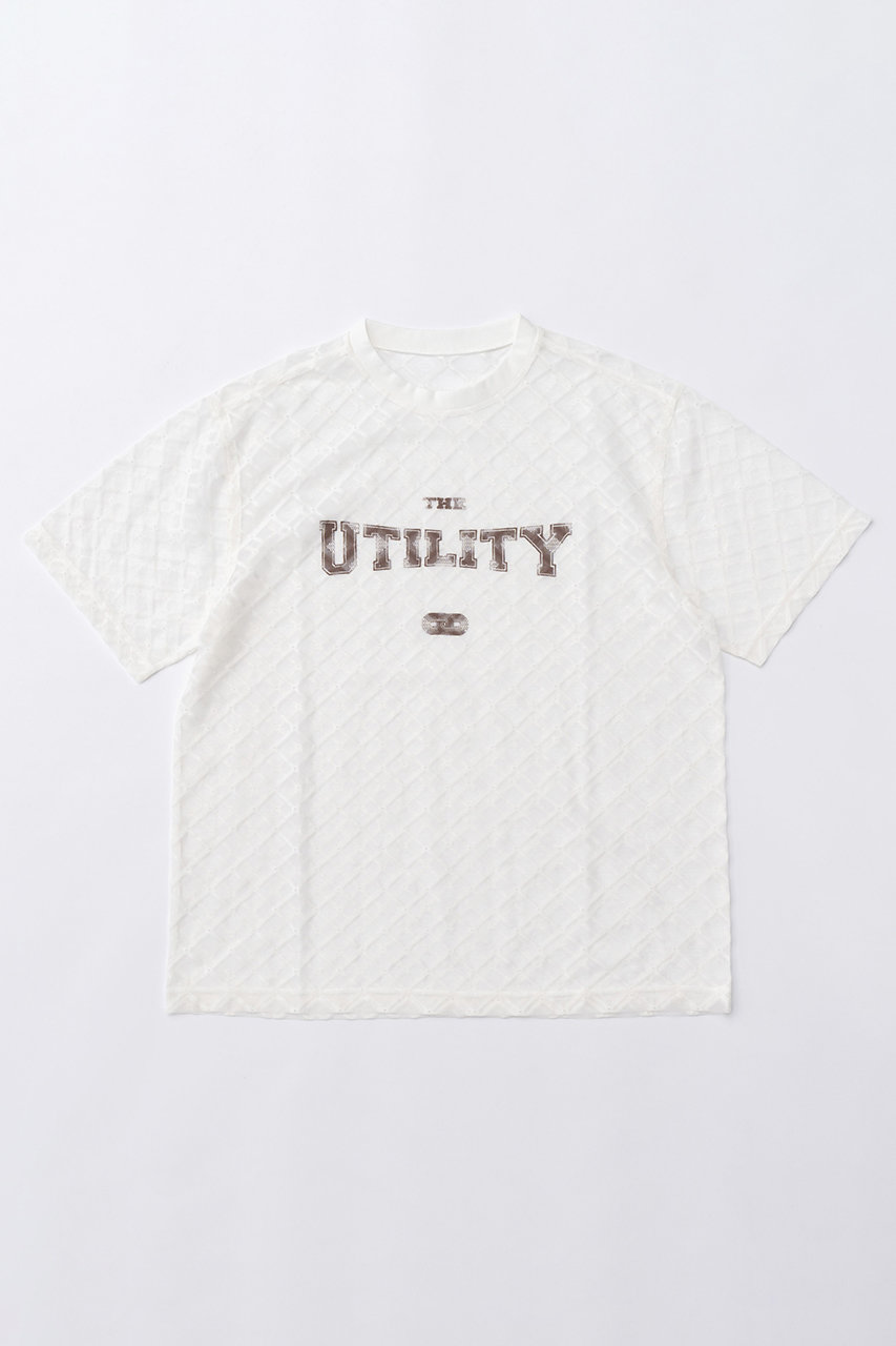 メゾンスペシャル/MAISON SPECIALのLace Logo Print Oversized T-shirt/レースロゴオーバーTシャツ(WHT(ホワイト)/21241415318)
