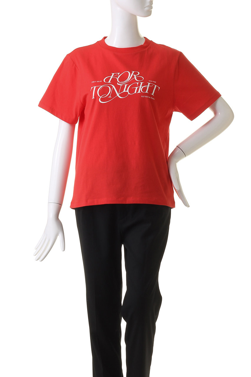 【即日発送可】MAISON SPECIAL 赤 ロゴ Tシャツ MAISON SPECIAL(メゾンスペシャル)｜FOR TONIGHT Logo T-shirt/FOR
